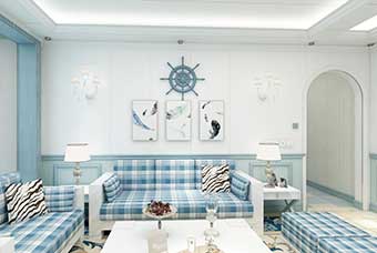 丽水地中海风格-客厅