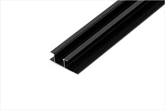 丽水航空纤维墙咔铝合金带灯中条（哑黑氧化）