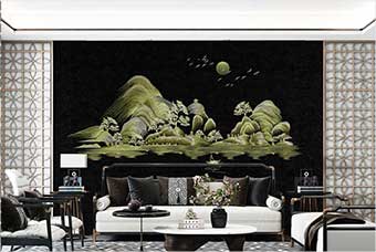 丽水森佰汇航空纤维墙咔（湖光山色）